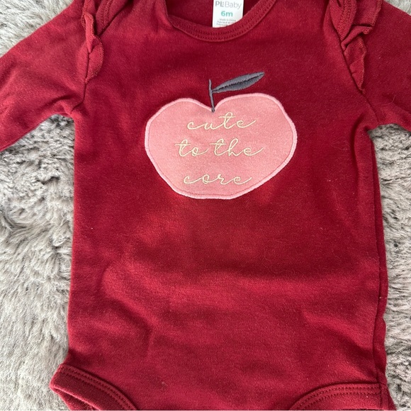 2 piece burgundy and cream baby girl outfit. 6 months - PL:  Baby - Picture 7 of 8